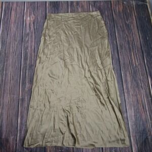 Madewell Olive Green Maxi Skirt